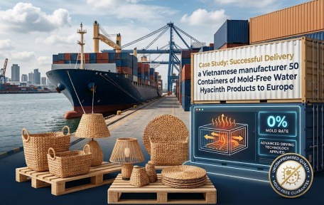 Case Study: How Phu Minh Co., Ltd. Successfully Delivered 50 Containers of Mold-Free Water Hyacinth Products to Europe